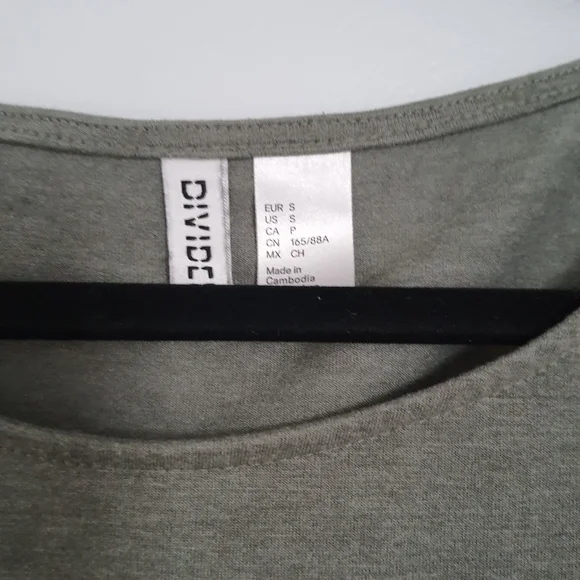 Divided Olive Green Basic T Shirt Top - Picture 4 of 4